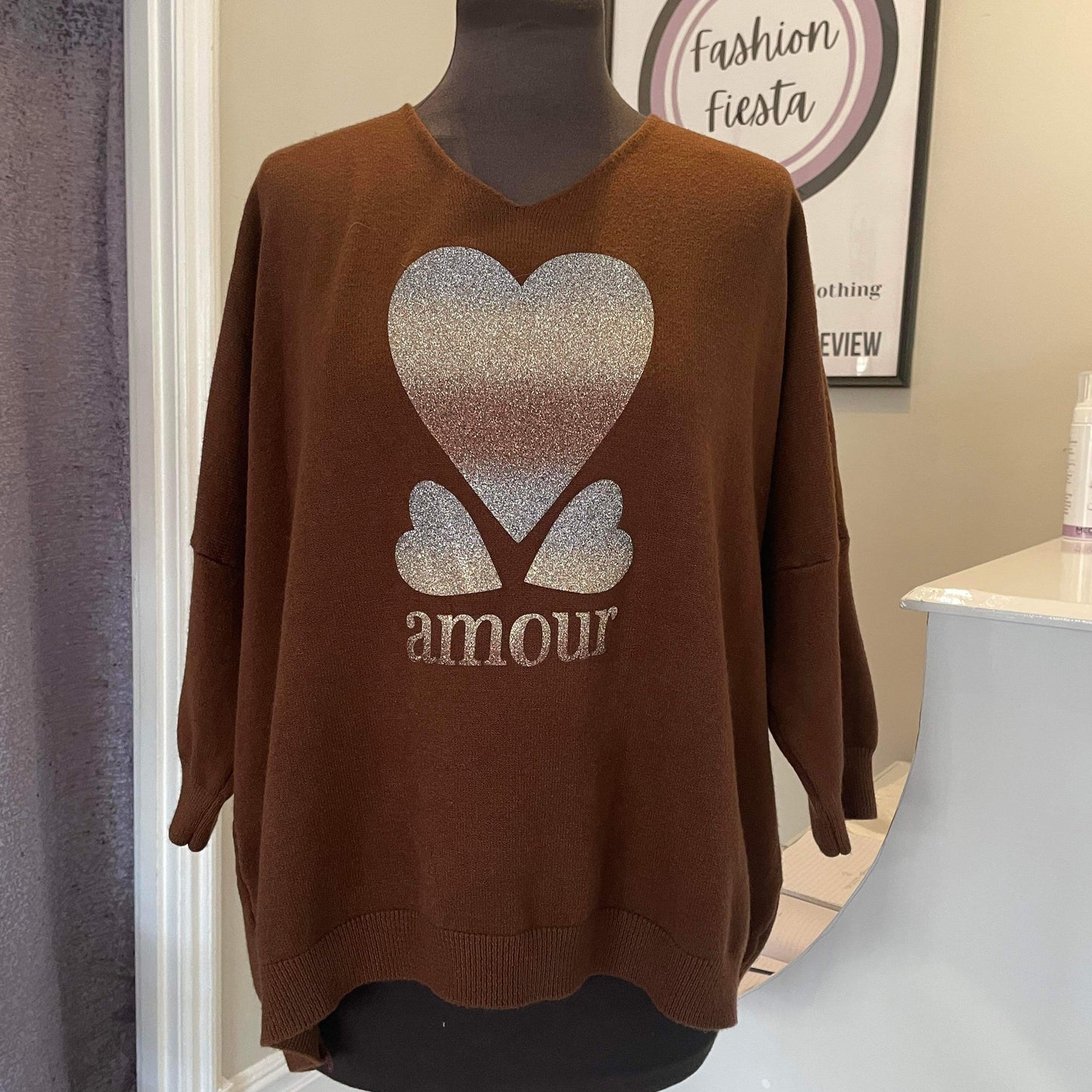 1493 - AMOUR V NECK SOFT TOUCH JUMPER