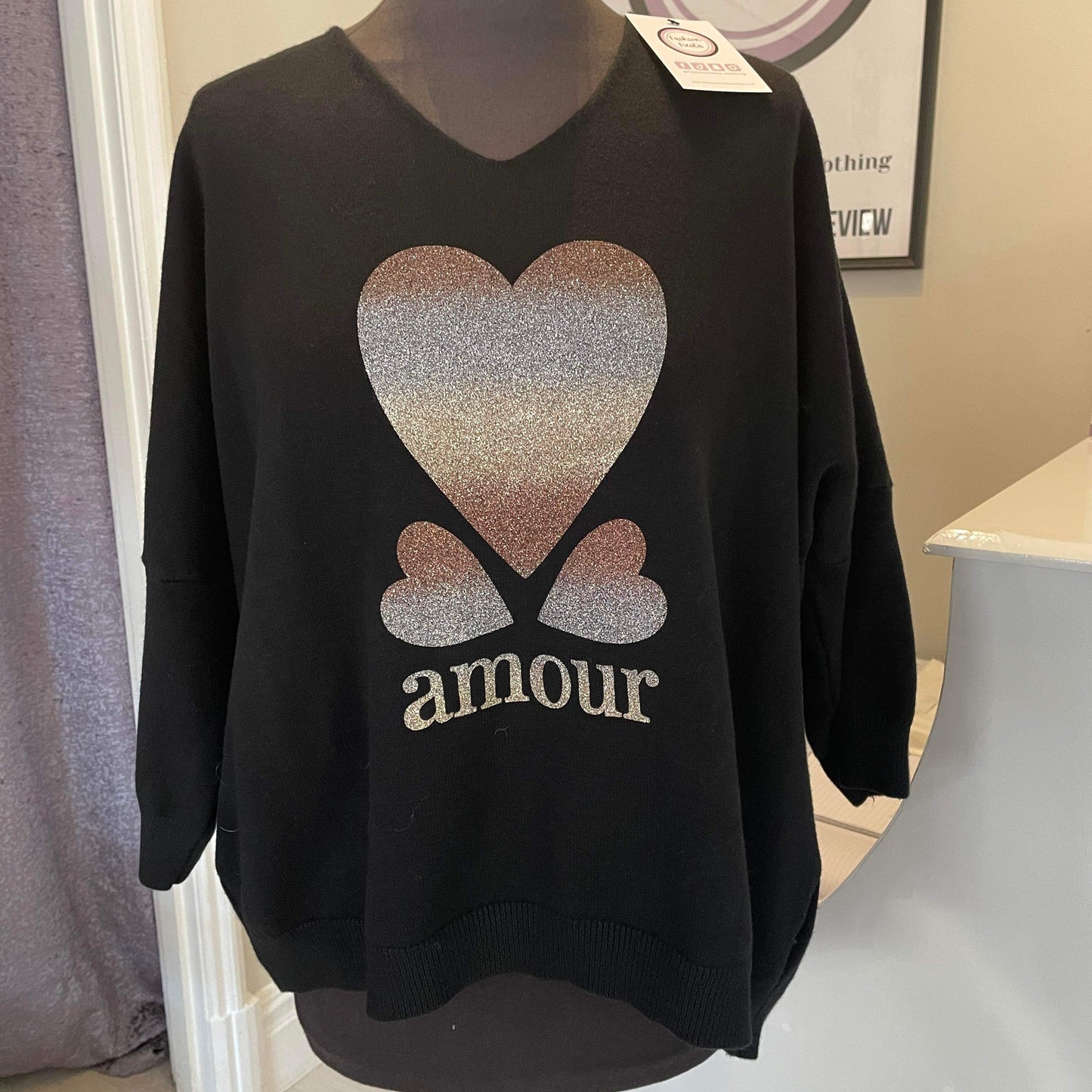 1493 - AMOUR V NECK SOFT TOUCH JUMPER