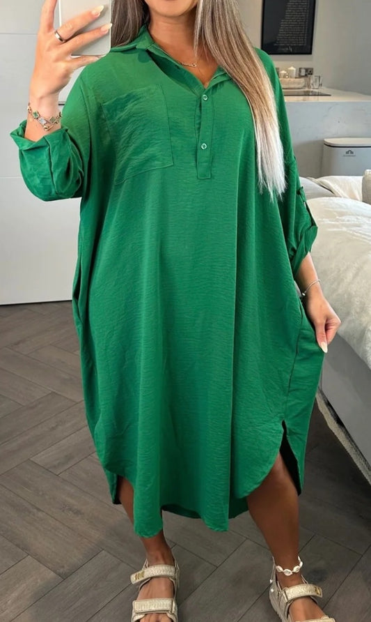 1393 - ZARA INSPIRED POCKET DRESS