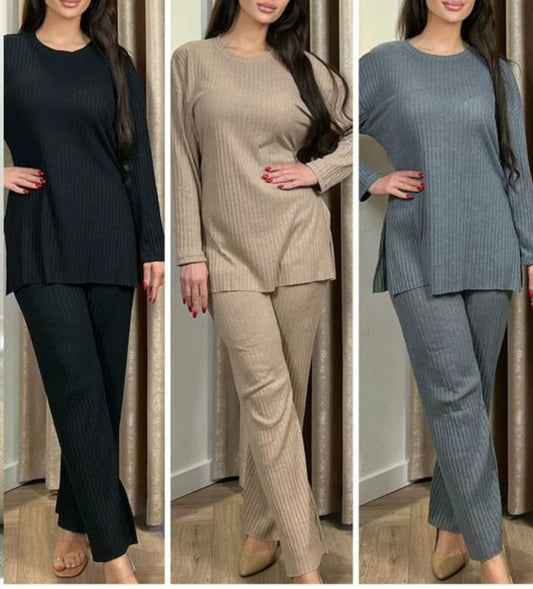 1422 - RIBBED LOUNGEWEAR SET
