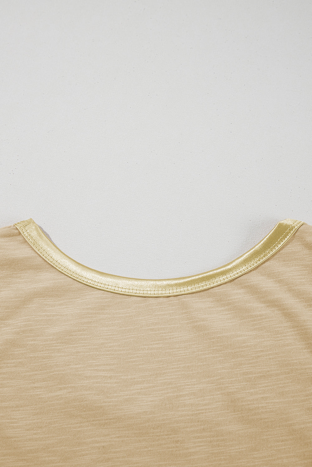 Peacock Blue Metallic Sheen Edge Scoop Neck Tank Top