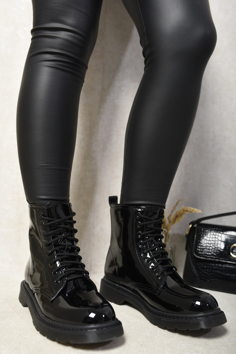 Lace Up Platform Ankle Boots