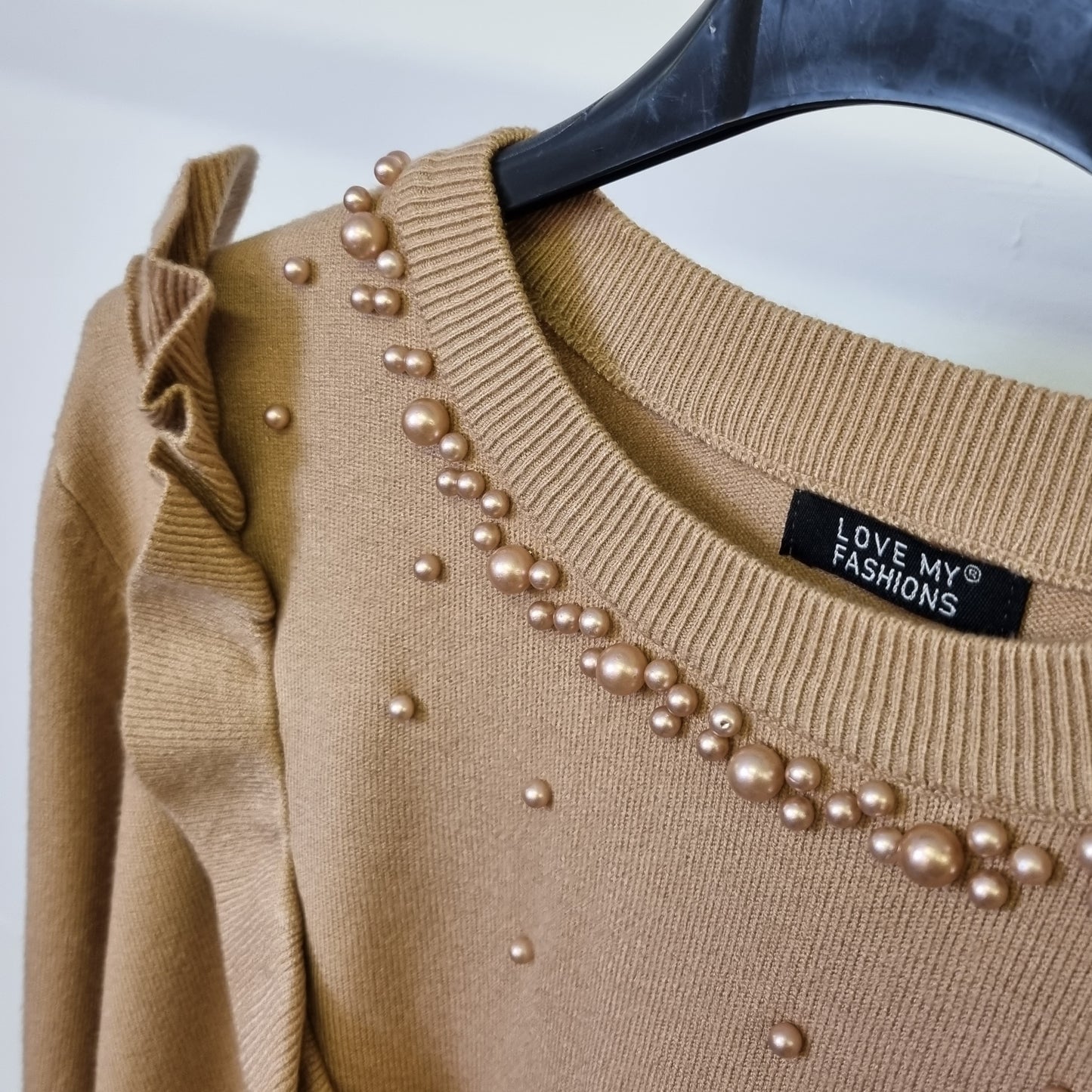 1491 - PEARL FRILL JUMPER
