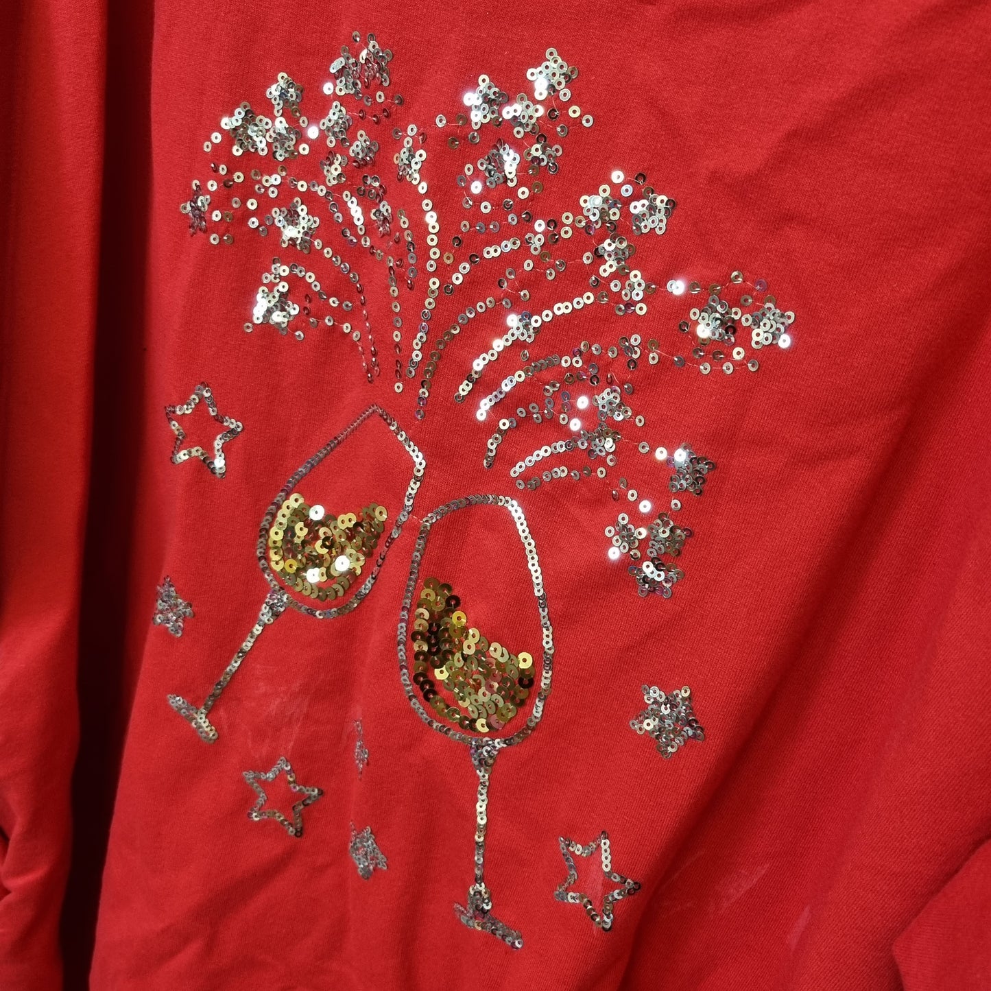 1885 - Sequin Champagne Top