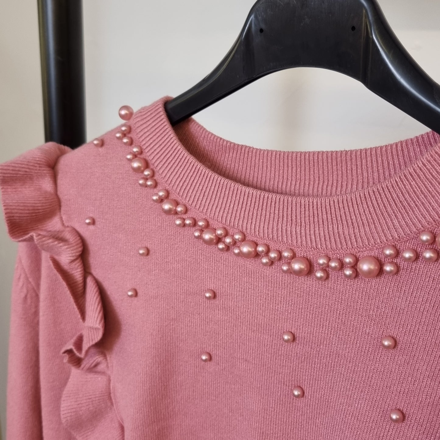 1491 - PEARL FRILL JUMPER