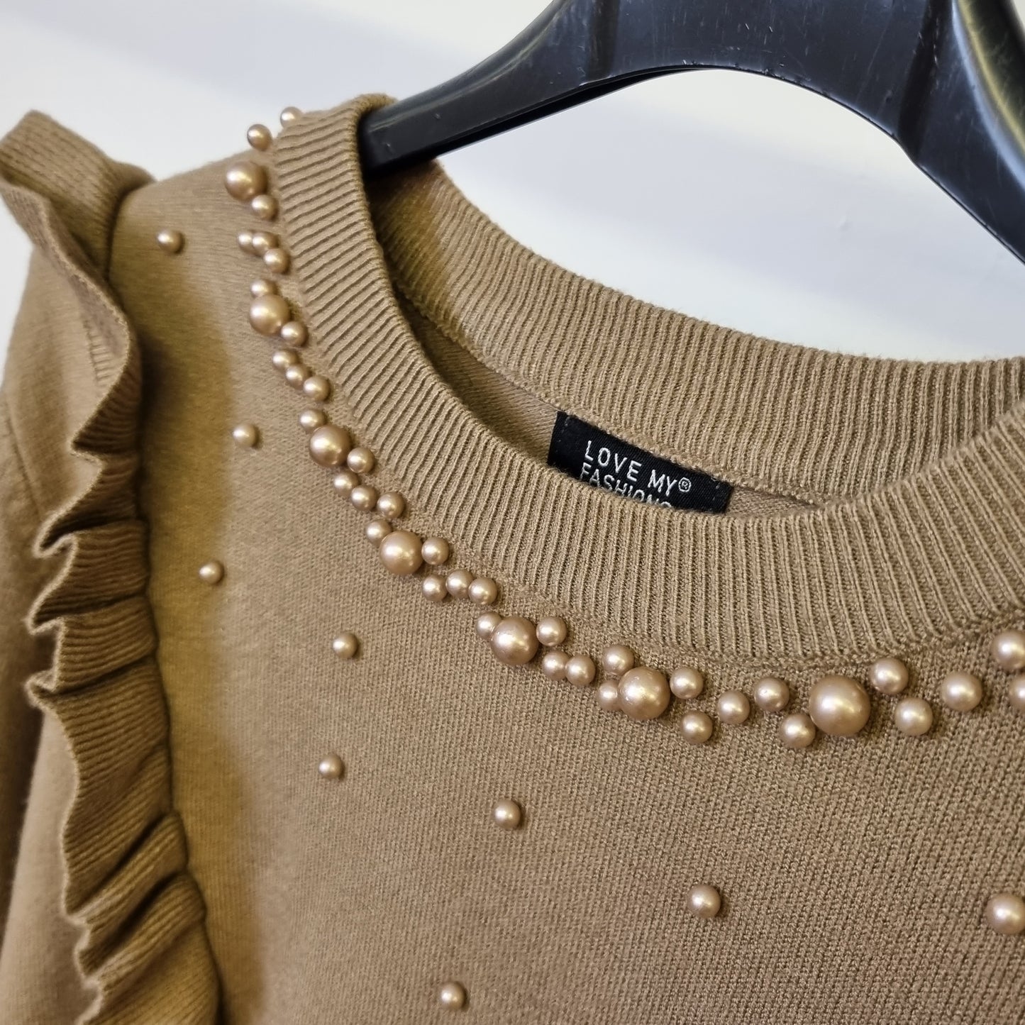 1491 - PEARL FRILL JUMPER